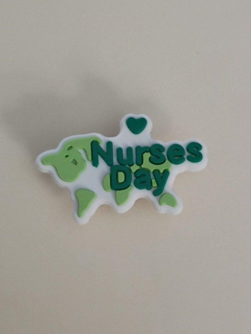 10 for $10 Jibbitz Croc Charms - Medical Nurses Day Green Heart Charm